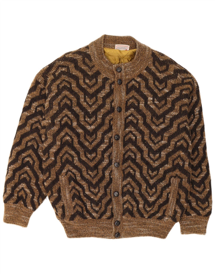 Pulover cardigan pentru bărbați Rodrigo XL maro geometric