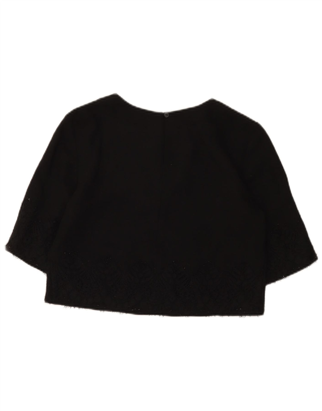 Crop Top pentru femei French Connection UK 8 Poliester negru mic