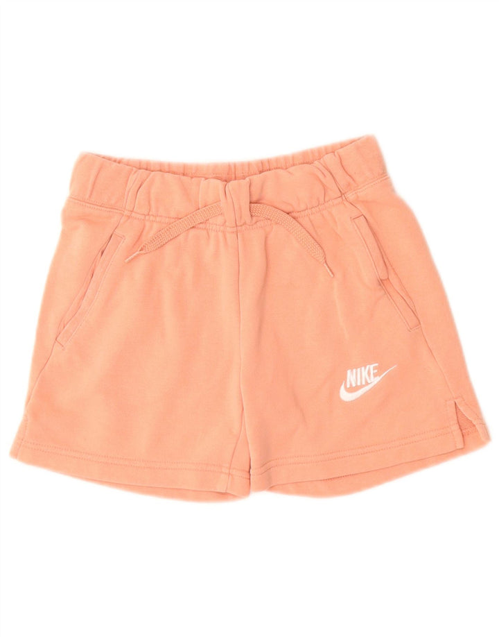Pantaloni scurti sport pentru fete NIKE 10-11 ani roz mediu