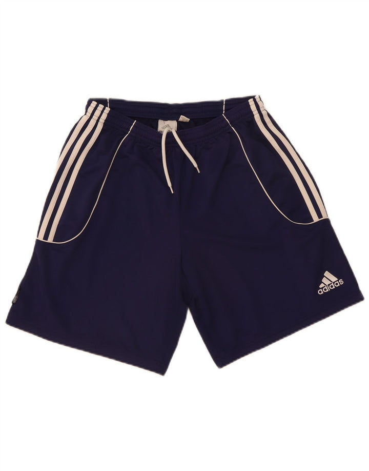 Pantaloni scurți sport Adidas pentru bărbați, medii, bleumarin, poliester color bloc