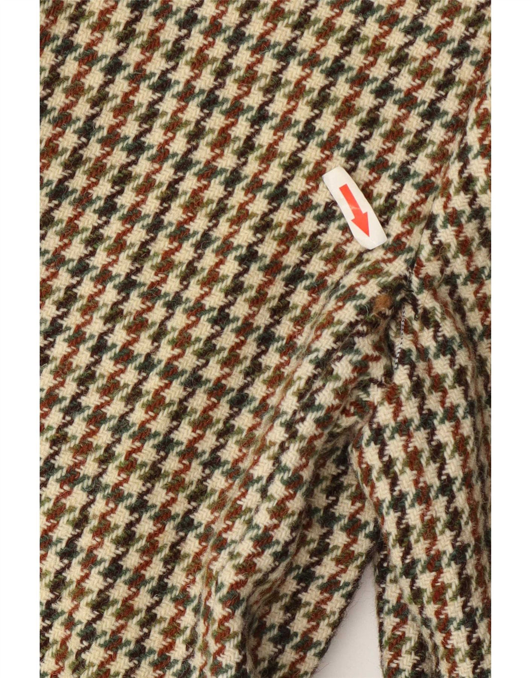 Jachetă pentru bărbați Harris Tweed Blazer lungă UK 38 Medium Green Houndstooth