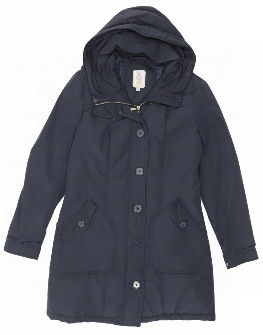 Jachetă parka cu glugă pentru femei Refrigue UK 38 Medium Bleumarin Poliester