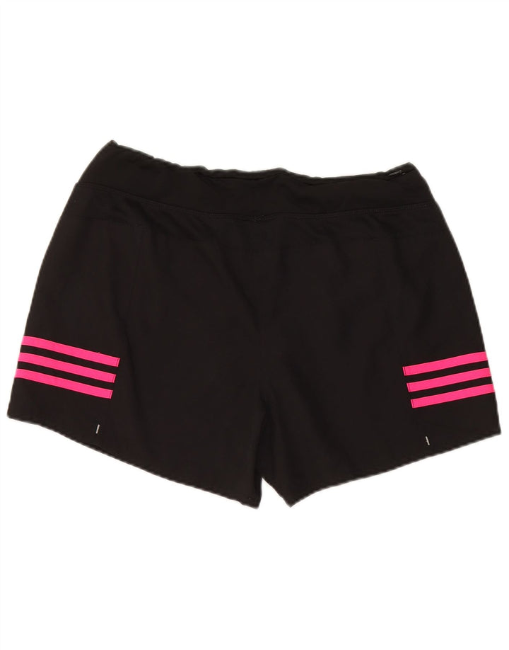 Pantaloni scurți sport ADIDAS pentru femei UK 14 Poliester mediu negru