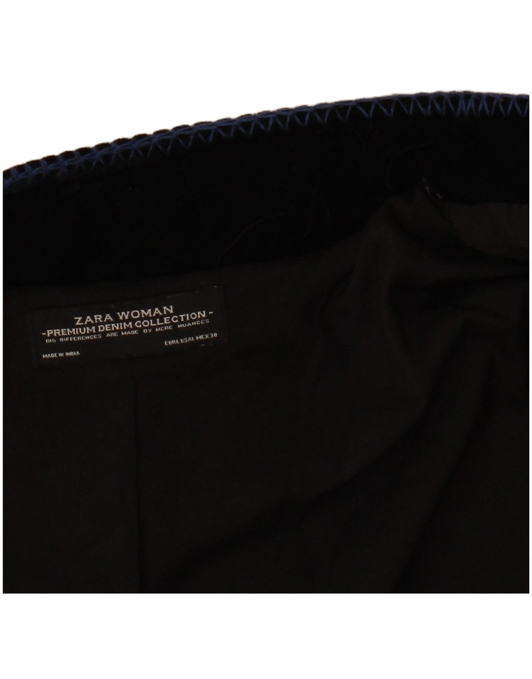 Jachetă Bolero deschisă pentru femei din catifea ZARA UK 16, mare, negru, cachetă