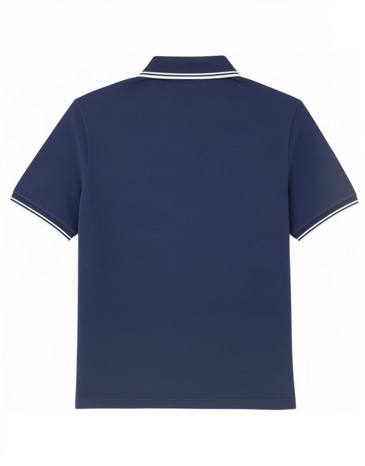 Cămașă polo Fred Perry pentru bărbați, bumbac mediu albastru bleumarin