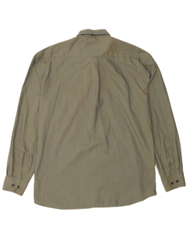 CLUB D'AMINGO Cămașă pentru bărbați Mărimea 39/40 Medium Green Spotted