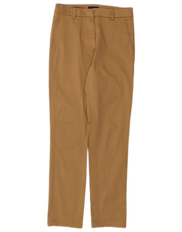 Pantaloni chino drepti pentru femei Gant UK 8 Small W28 L27 Bej Bumbac
