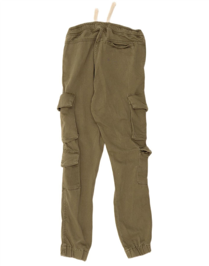 Pantaloni cargo pentru bărbați Zara Joggeri Mici L30 L28 Kaki Bumbac Army
