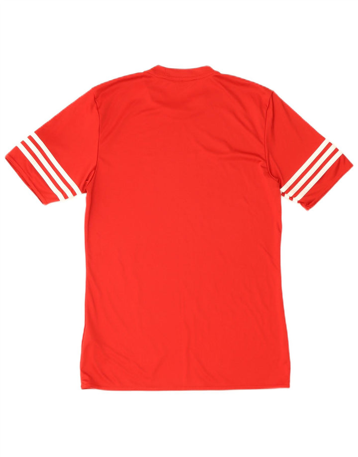 Tricou Adidas Climalite pentru bărbați Top mic poliester roșu