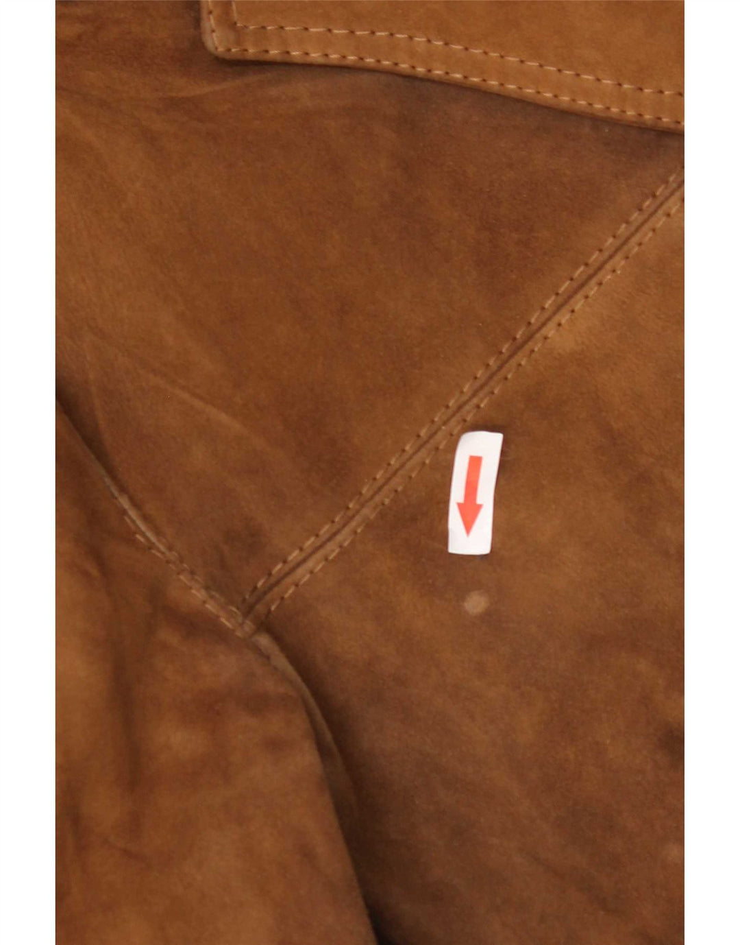 Blazer vintage pentru bărbați cu 3 nasturi din piele intoarsa UK 40, maro, maro