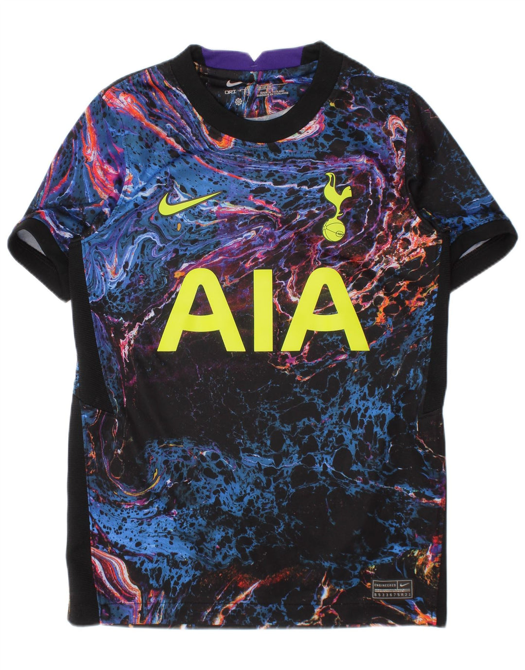 Tricou grafic NIKE Tottenham Hotspur pentru băieți Top 8-9 ani mic negru