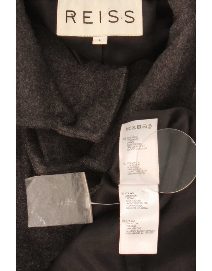 Palton pentru bărbați Reiss UK 40 Lână mare, gri