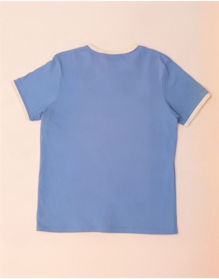Tricou pentru bărbați Ellesse Top din bumbac albastru mediu