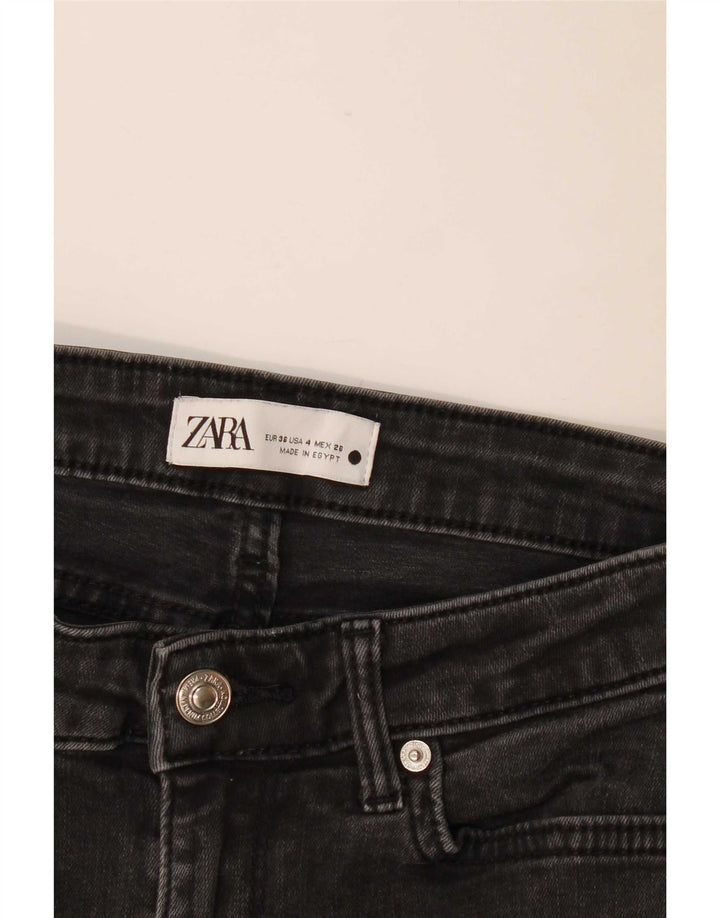 Blugi evazați pentru femei Zara EU 36 XS W26 L30 Negri
