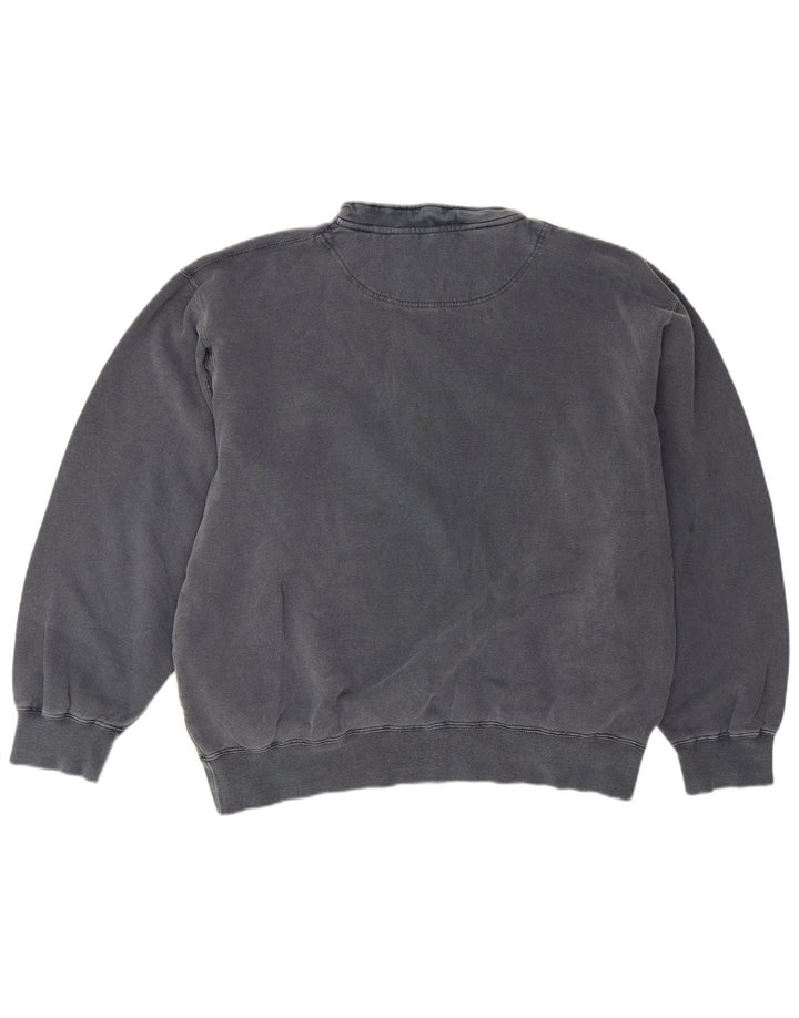 Hanorac pentru bărbați Orvis, cu fermoar, cu gât, din bumbac mare, gri