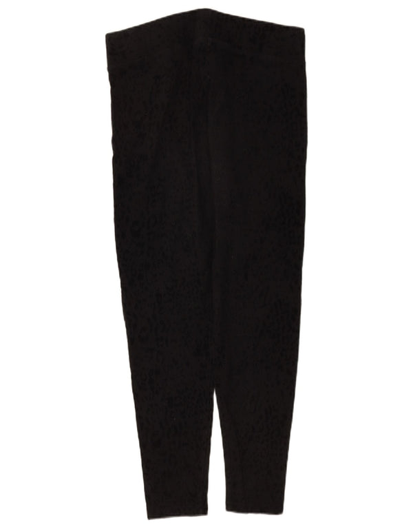 Leggings pentru femei Marks & Spencer UK 14 mare, negru, bumbac cu imprimeu animal