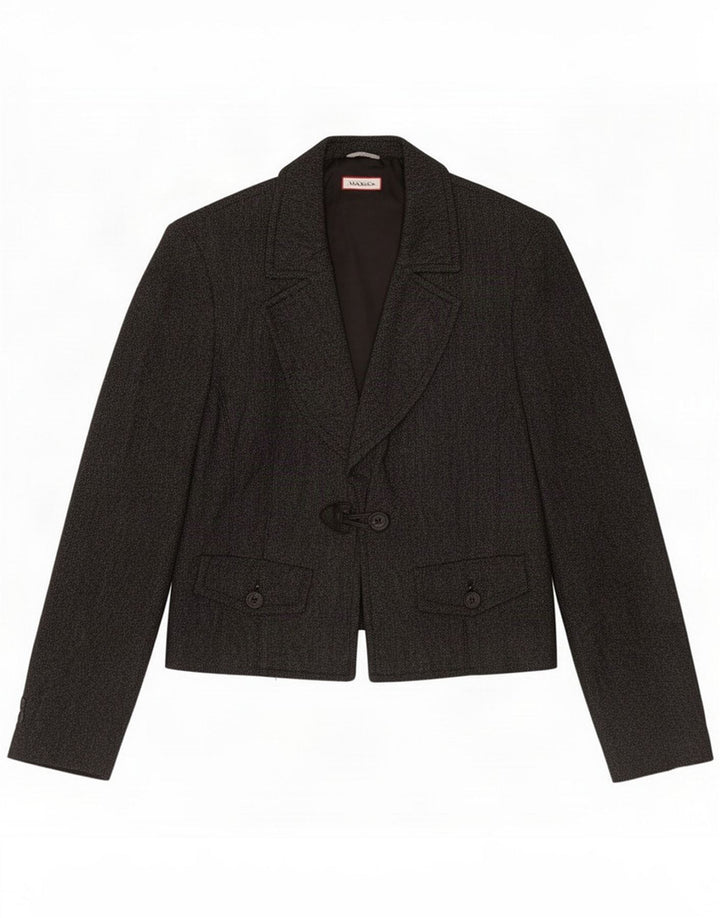 Max & Co. Sacou blazer pentru femei cu 1 nasture UK 12 Medium Grey
