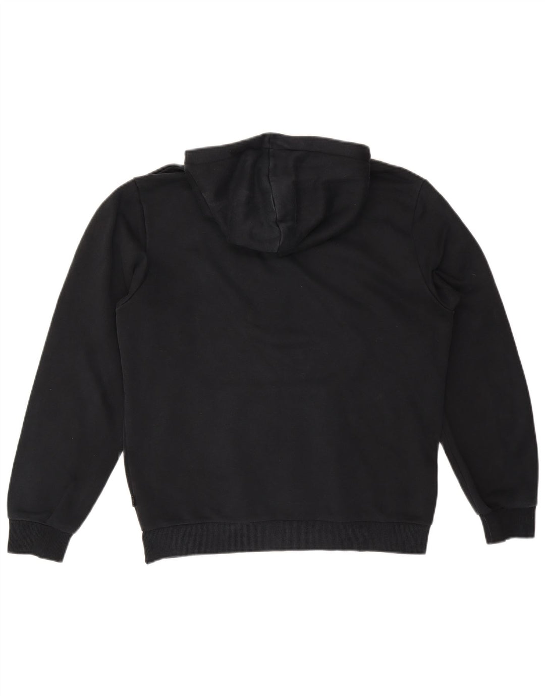 Pulover Puma pentru bărbați, bumbac mediu negru