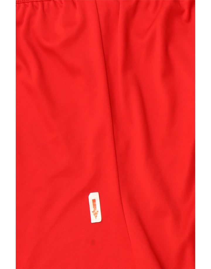 Pantaloni scurți sport pentru bărbați Adidas Climalite, roșu mediu, poliester color bloc