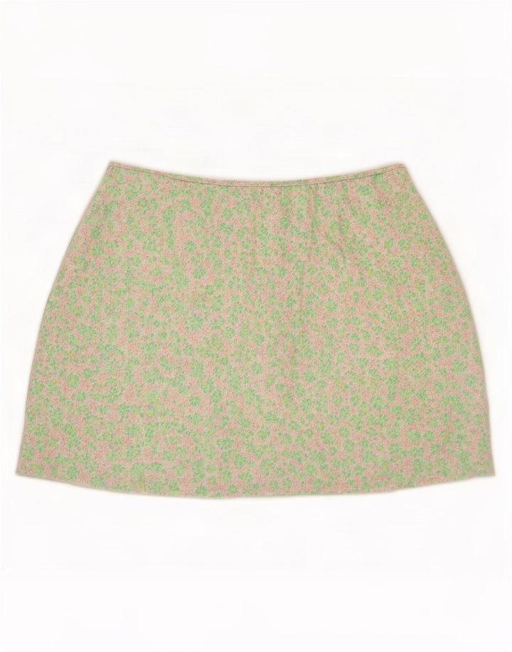 Fusta Mini Zara Femei XL W32 Multicolor Floral