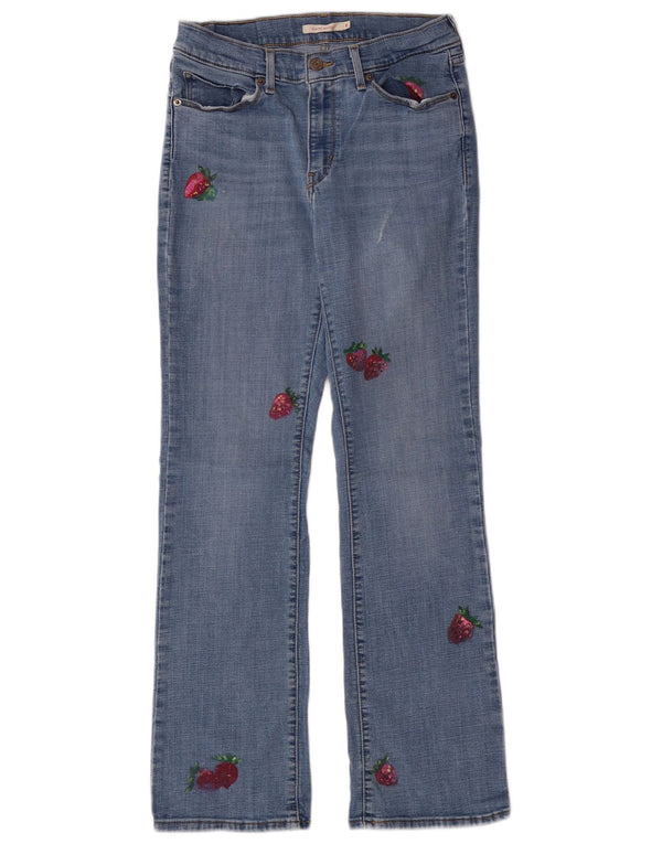 Blugi Levi's pentru femei Graphic Bootcut US 8 Medium W29 L32 Blue Classic