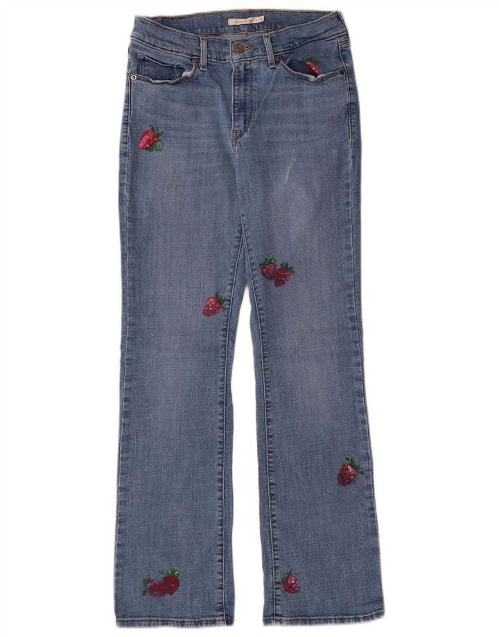 Blugi Levi's pentru femei Graphic Bootcut US 8 Medium W29 L32 Blue Classic