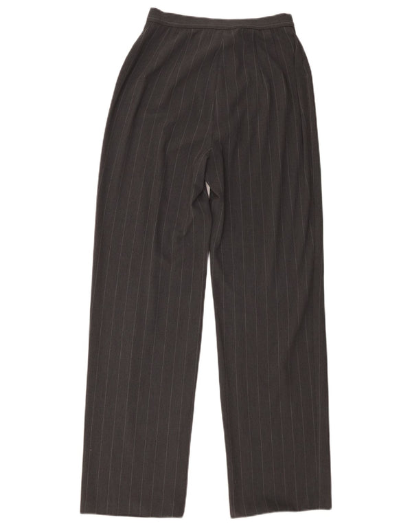 Pantaloni de costum pentru femei Marks & Spencer UK 8 Small W26 L30 Gri cu dungi