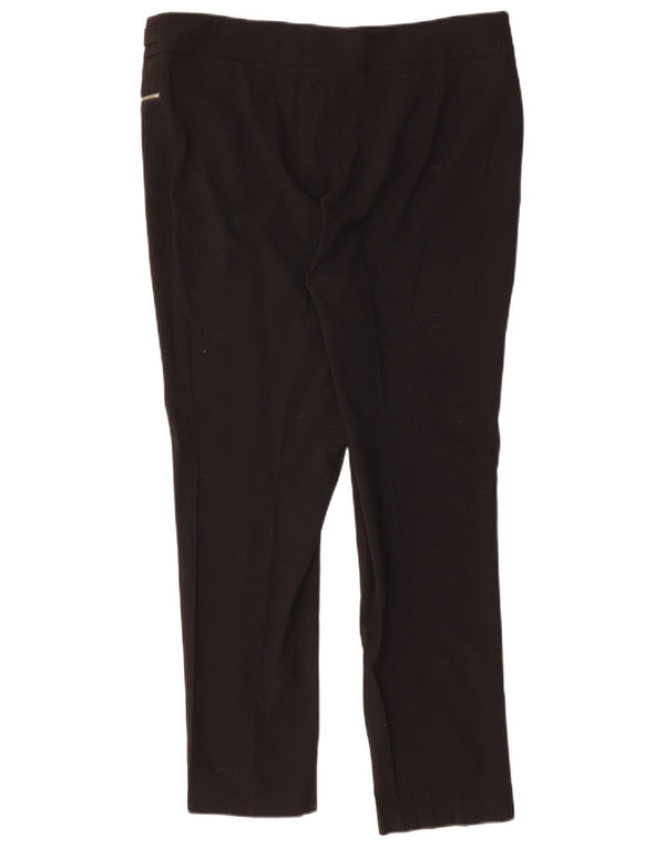 CALVIN KLEIN Pantaloni slim casual pentru femei US 12 Large W36 L30 Negru