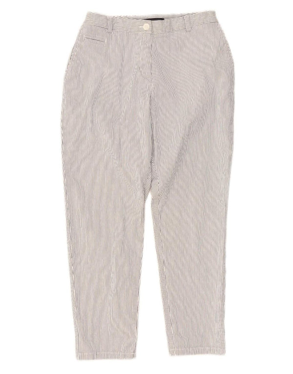 Pantaloni chino pentru femei Marks & Spencer UK 14 Medium W30 L26 White Striped