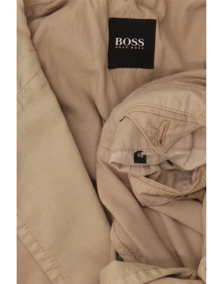 Jachetă Blazer pentru bărbați Hugo Boss cu 2 nasturi EU 48 Bej mediu
