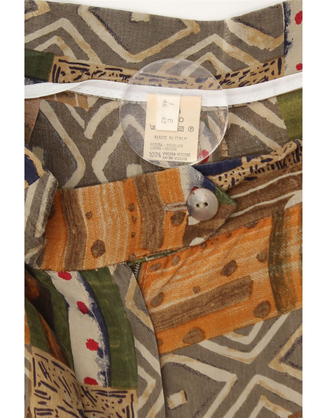 Pantaloni scurți casual pentru femei VINTAGE cu talie înaltă IT 46 Large W28 Multicolor