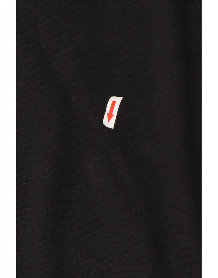 Adidas Womens Oversized Sweatshirt Jumper Dress UK 12/14 Medium Black