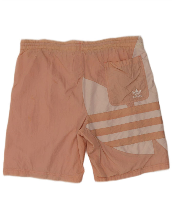 Pantaloni scurți de înot grafic Adidas pentru bărbați, poliamidă, roz mediu