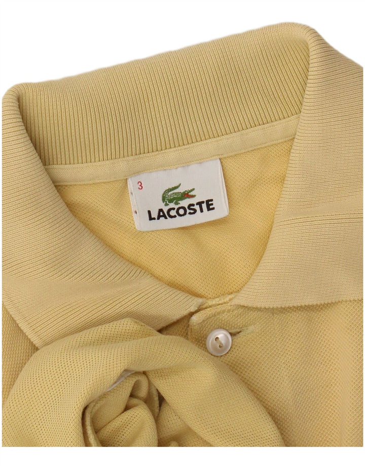 Tricou polo pentru bărbați Lacoste Mărimea 3 Mic Galben