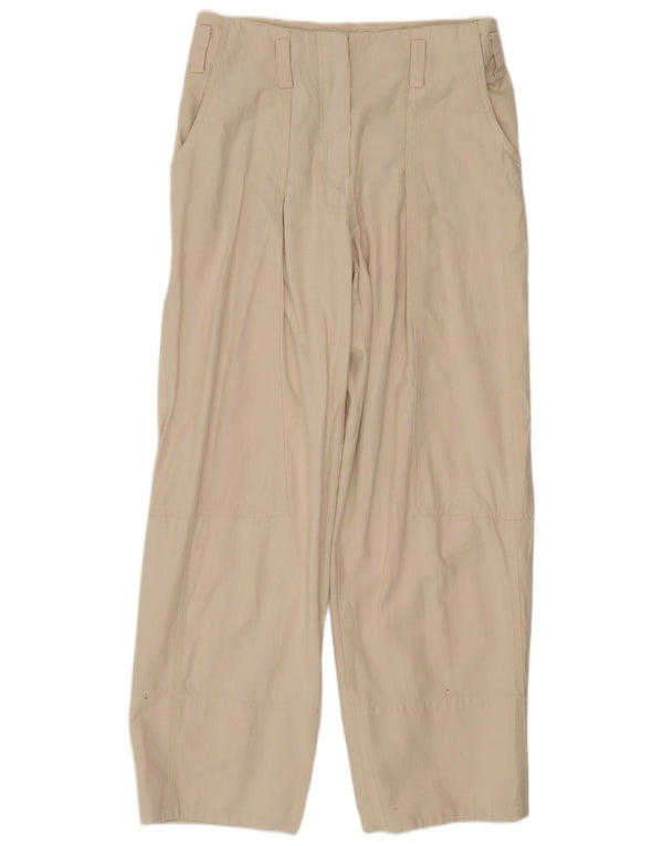 Pantaloni casual pentru femei cu talie înaltă Zara Medium L28 L29 Bej