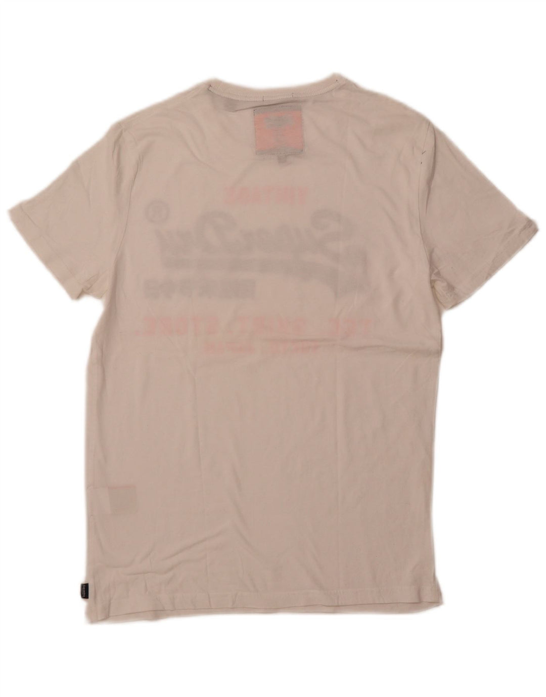 SUPERDRY tricou grafic pentru bărbați Top mare din bumbac alb
