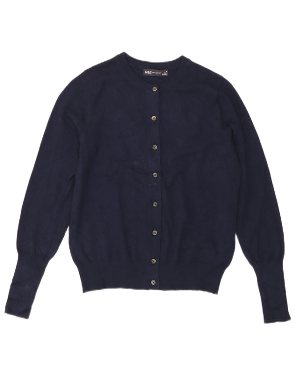 Pulover cardigan pentru femei Marks & Spencer UK 10 mic, bleumarin, viscoză