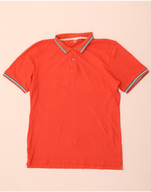 Sundek Mens Polo Shirt 2XL Orange Cotton