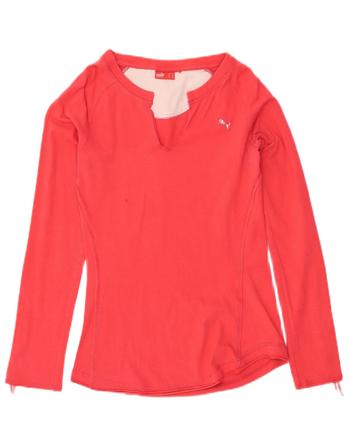 Top pentru femei PUMA cu mânecă lungă UK 12 Medium Red