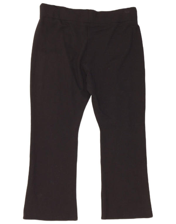 Pantaloni tăiați pentru femei Marks & Spencer Bootcut UK 20 2XL W36 L26 Negru