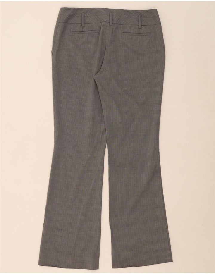 MOSSIMO Womens Stretch Suit Trousers US 8 Medium W32 L32 Grey Pinstripe Vintage Mossimo and Second-Hand Mossimo from Messina Hembry 