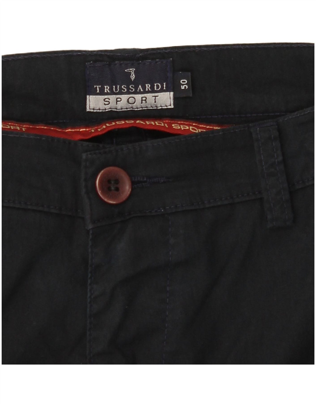 TRUSSARDI Pantaloni chino drepți pentru bărbați IT 50 Large W30 L31 Bleumarin