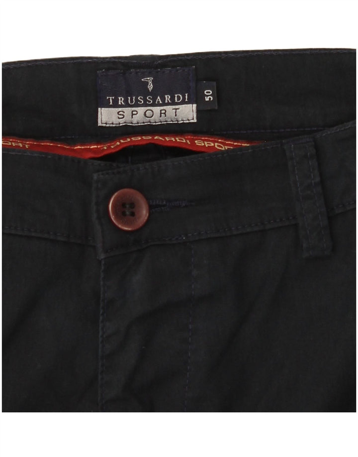 TRUSSARDI Pantaloni chino drepți pentru bărbați IT 50 Large W30 L31 Bleumarin