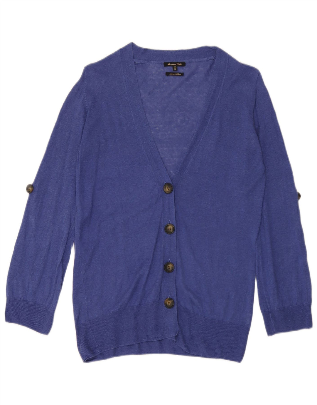 Pulover cardigan Massimo Dutti pentru femei UK 12 in albastru mediu