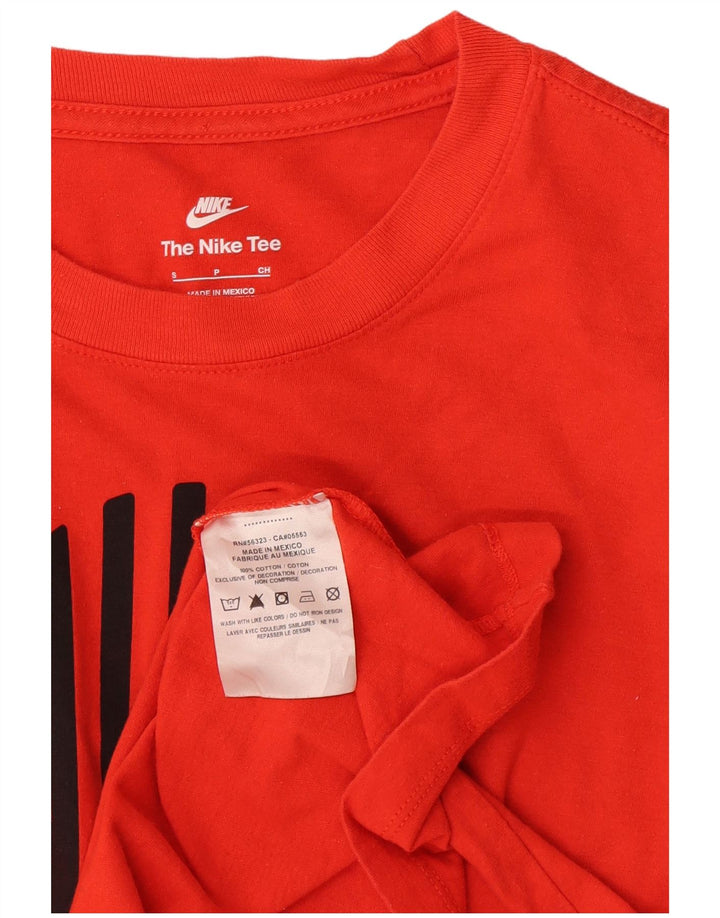 Tricou grafic Nike pentru bărbați Top mic din bumbac portocaliu