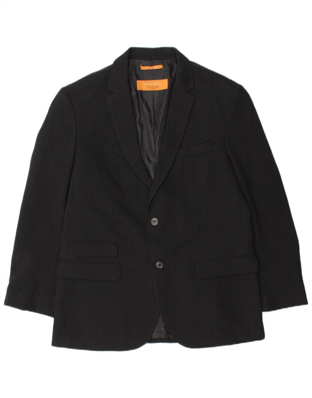 Blazer pentru bărbați Zara, cu 2 nasturi, UK 42 XL Negru