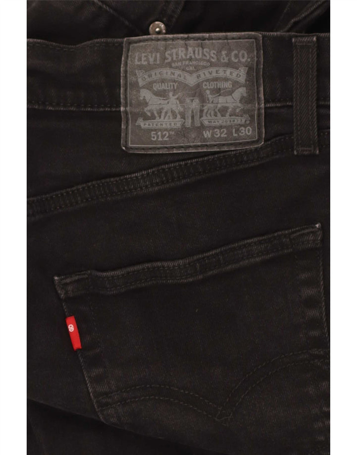 Blugi Levi's 512 Slim pentru bărbați W32 L30 bumbac negru