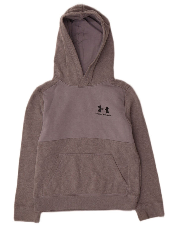Pulover pentru băieți Cold Gear Hoodie Under Armour 7-8 ani mic gri