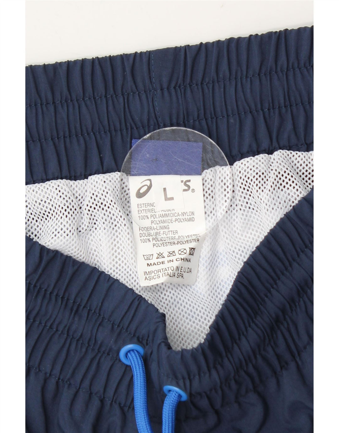 Pantaloni scurți sport grafic Asics pentru bărbați, mari, bleumarin, poliamidă color bloc
