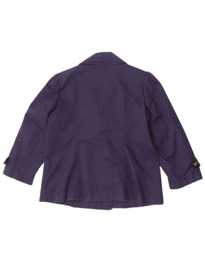 Trenci scurt pentru femei Marks & Spencer UK 14 Medium Bleumarin